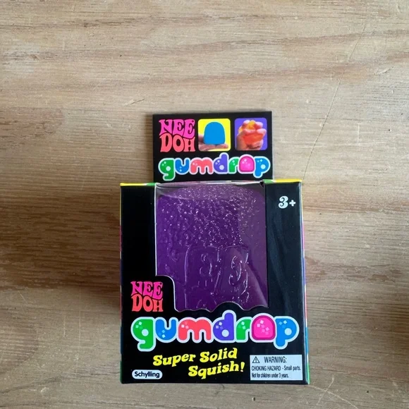 NeeDoh Gumdrop Super Solid Squish - Purple - Picture 1 of 1